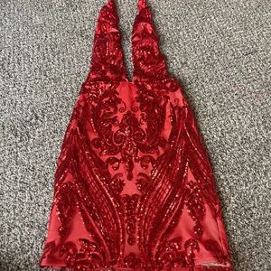 Sexy red dress